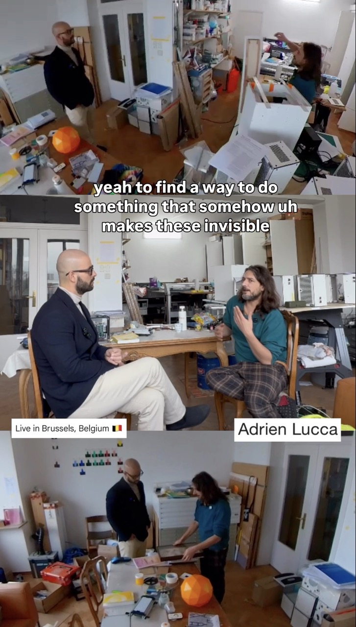 Adrien Lucca — Art Studio, Brussels, Belgium